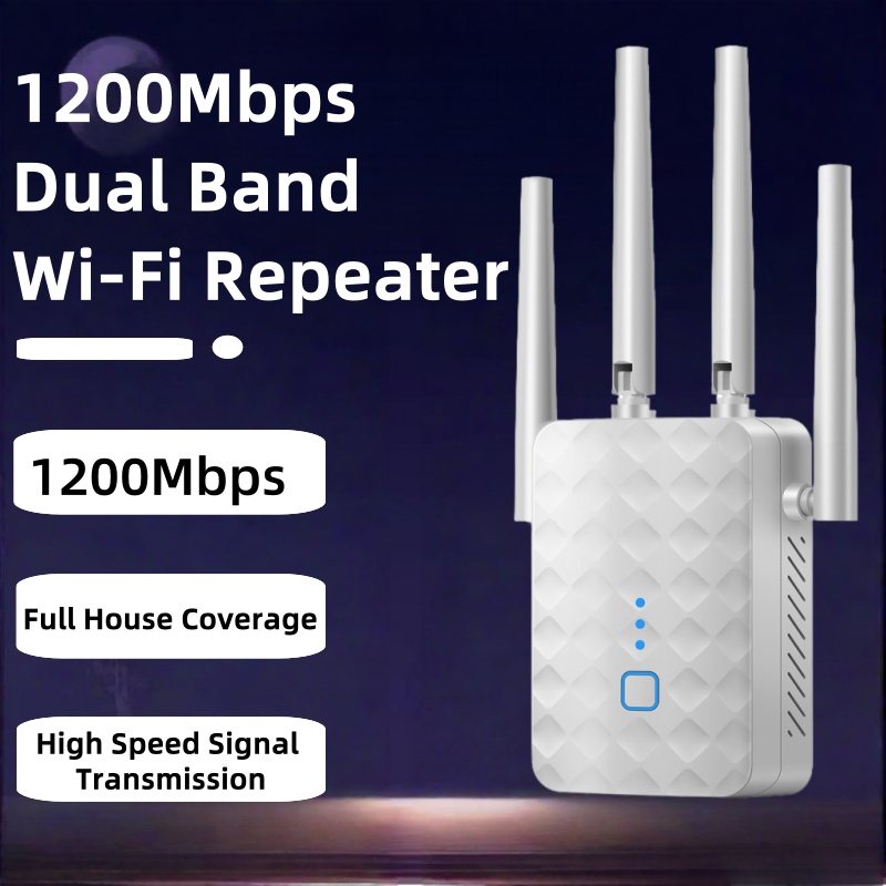 Home Security And Internet - 1200 Mbps Dual Band WiFi Tekrarlayıcı