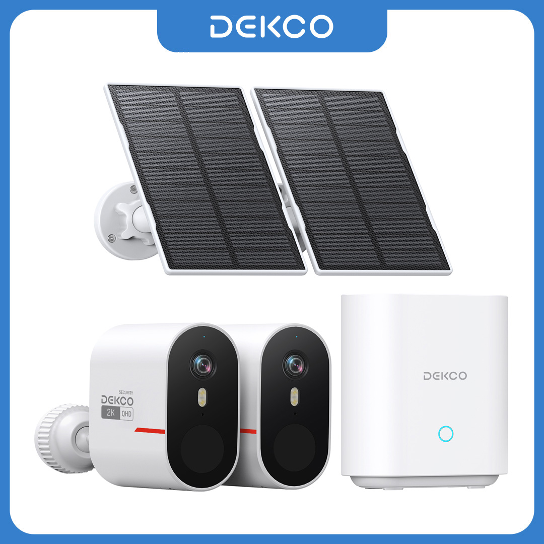 Home Security Google Camera - Dekco 3MP WiFi Güneş Enerjili Kamera