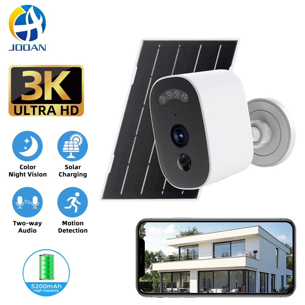 Home Security No Wifi - Jooan 3K HD Güneş Güvenlik Kamerası