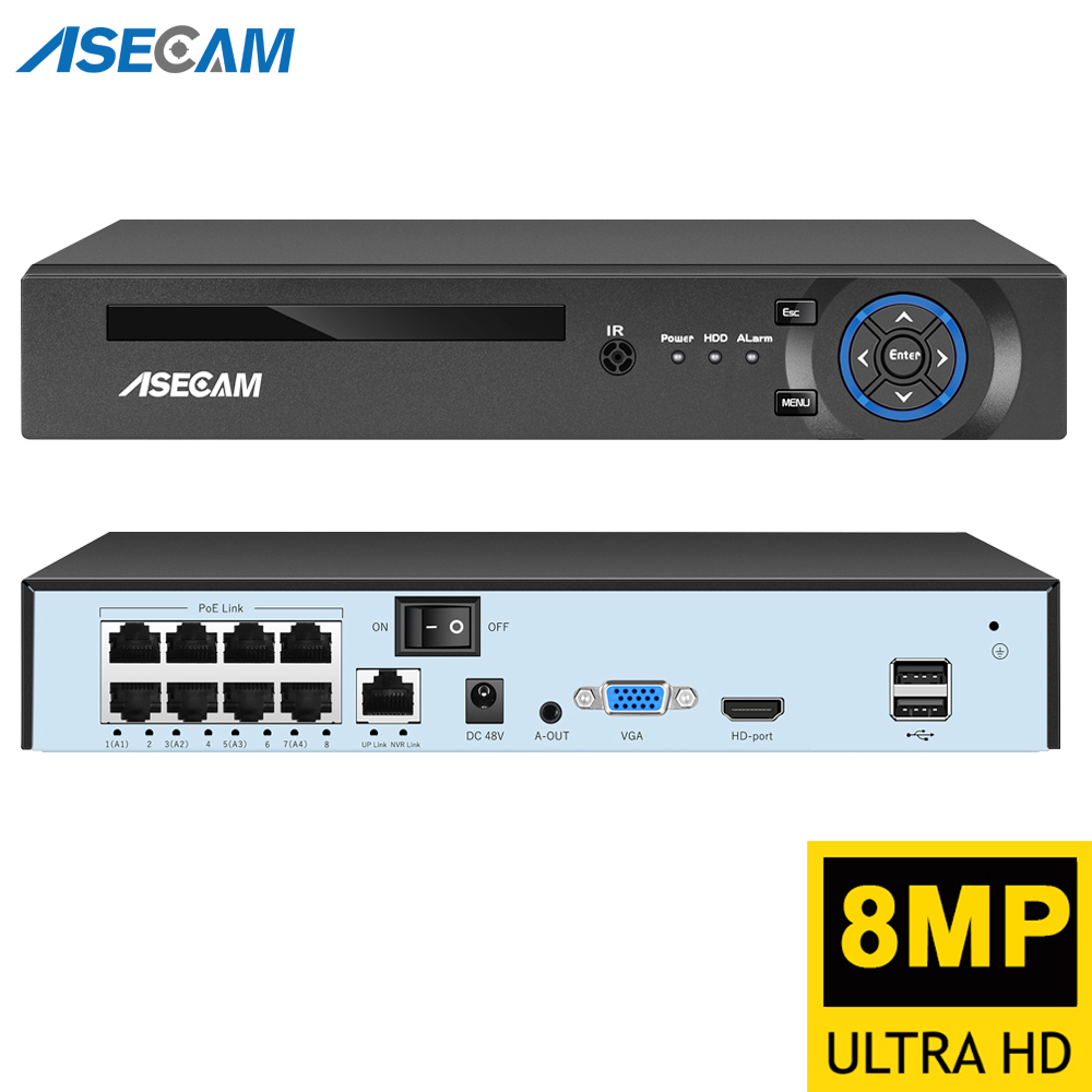 Home Security With Camera - Süper 8MP POE NVR Video Kaydedici