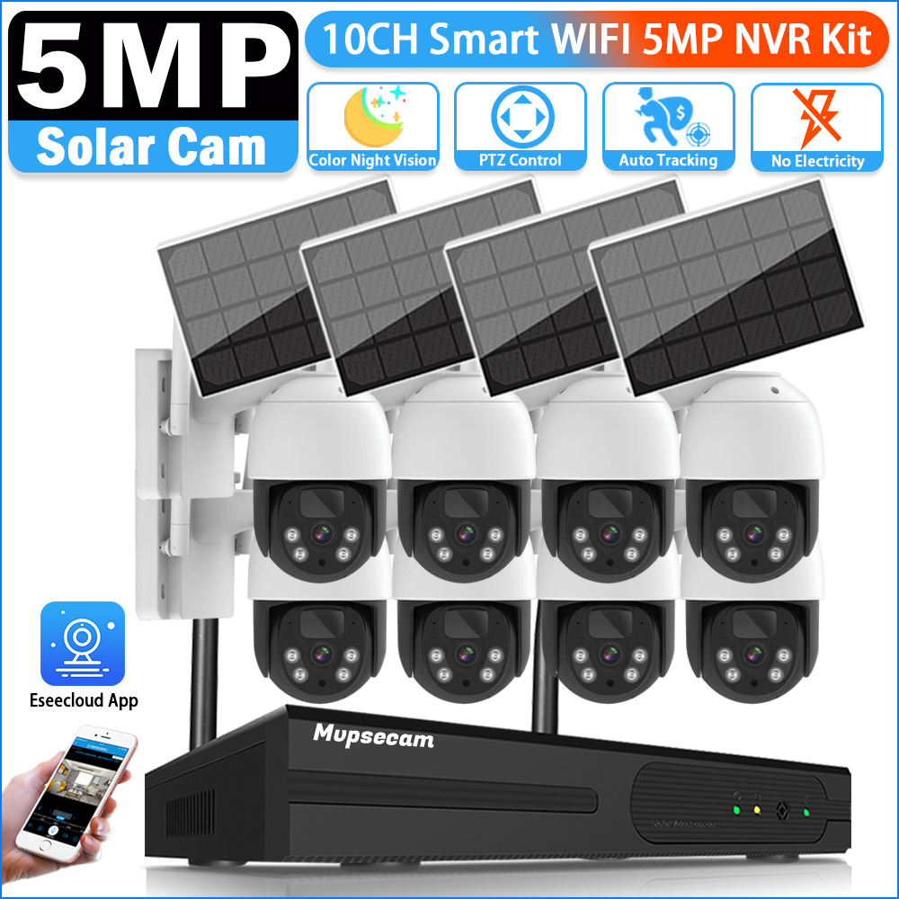 Nvr Kit 8 Channel - 5MP 16CH Kablosuz NVR Güvenlik WIFI