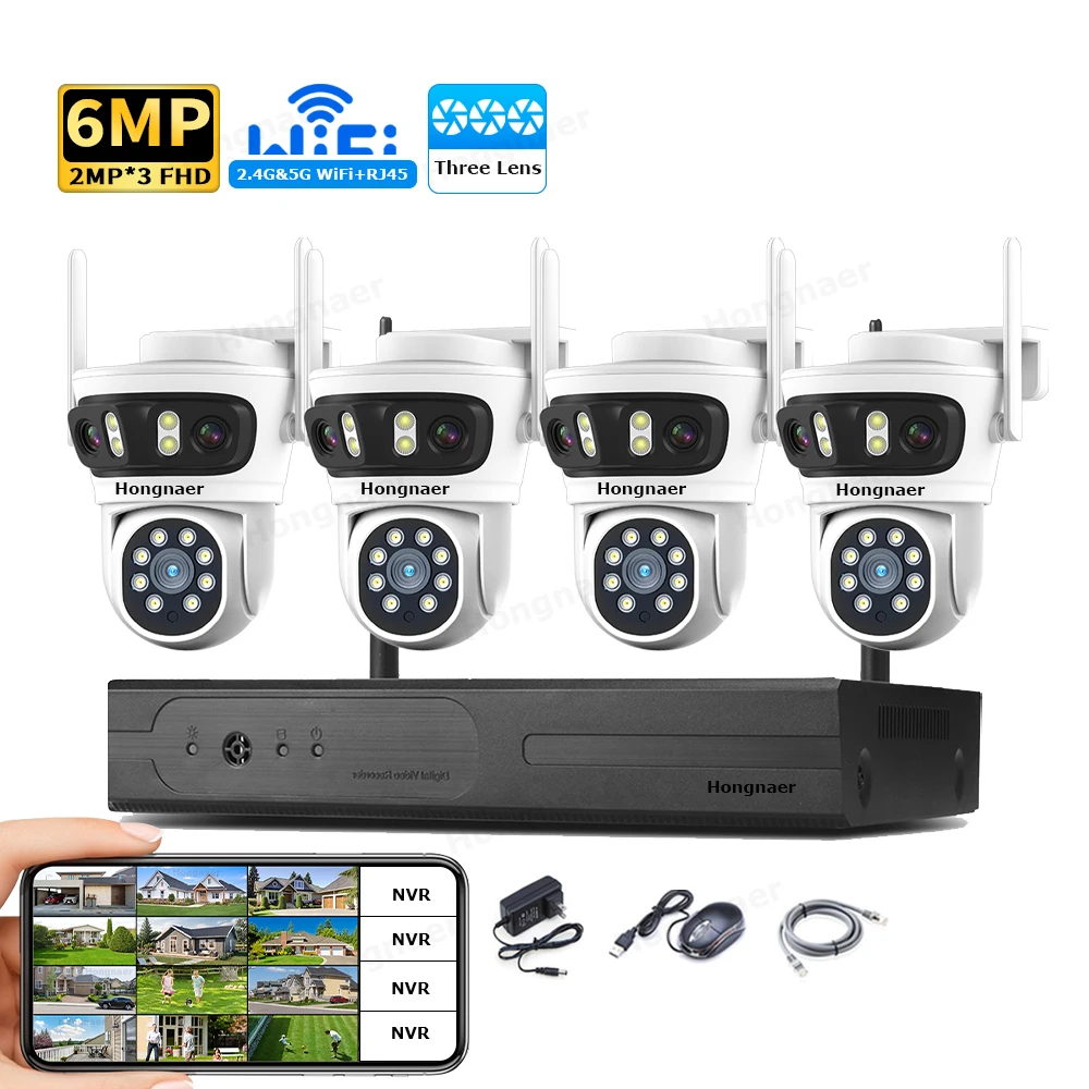 Home Security Usa - 2026 Hongnaer 6MP 4 Kanallı 3