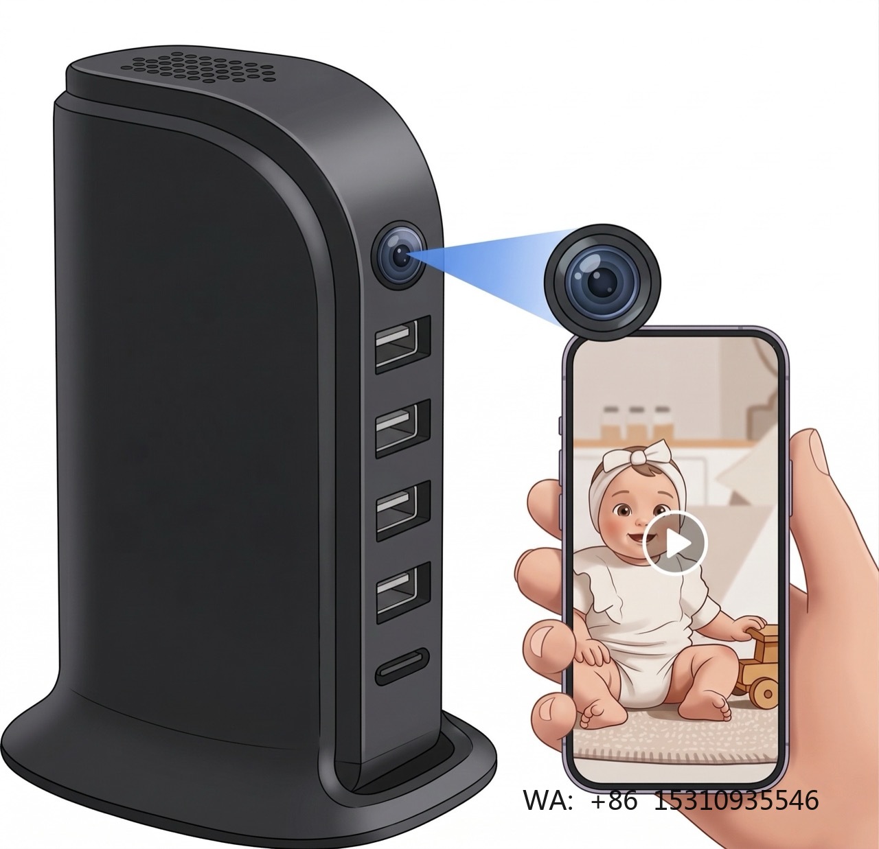 Home Security Officer - Ev Ofisi için Kompakt Wi-Fi Güvenlik