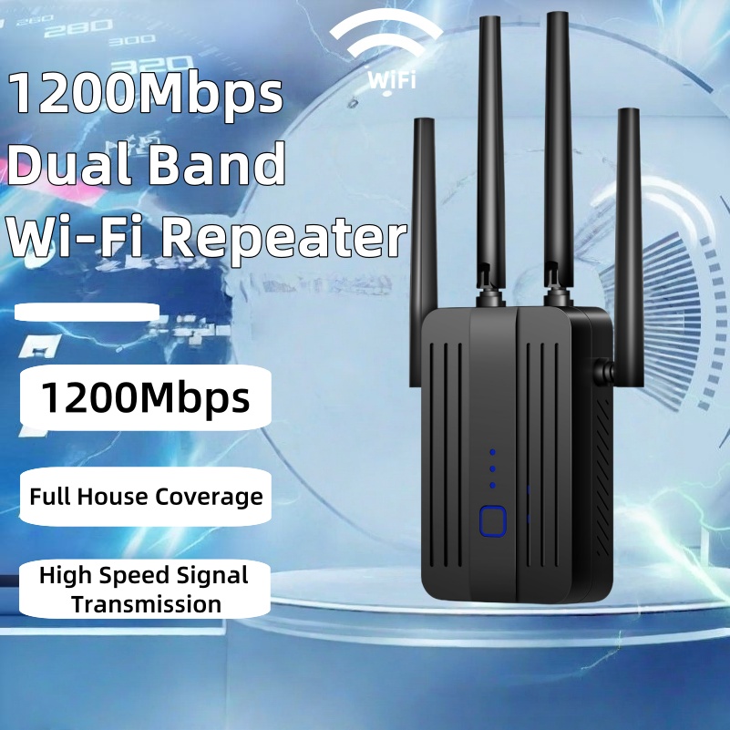 Home Security And Internet - WiFi Tekrarlayıcı Genişletici 1200 Mbps 2.4G/5