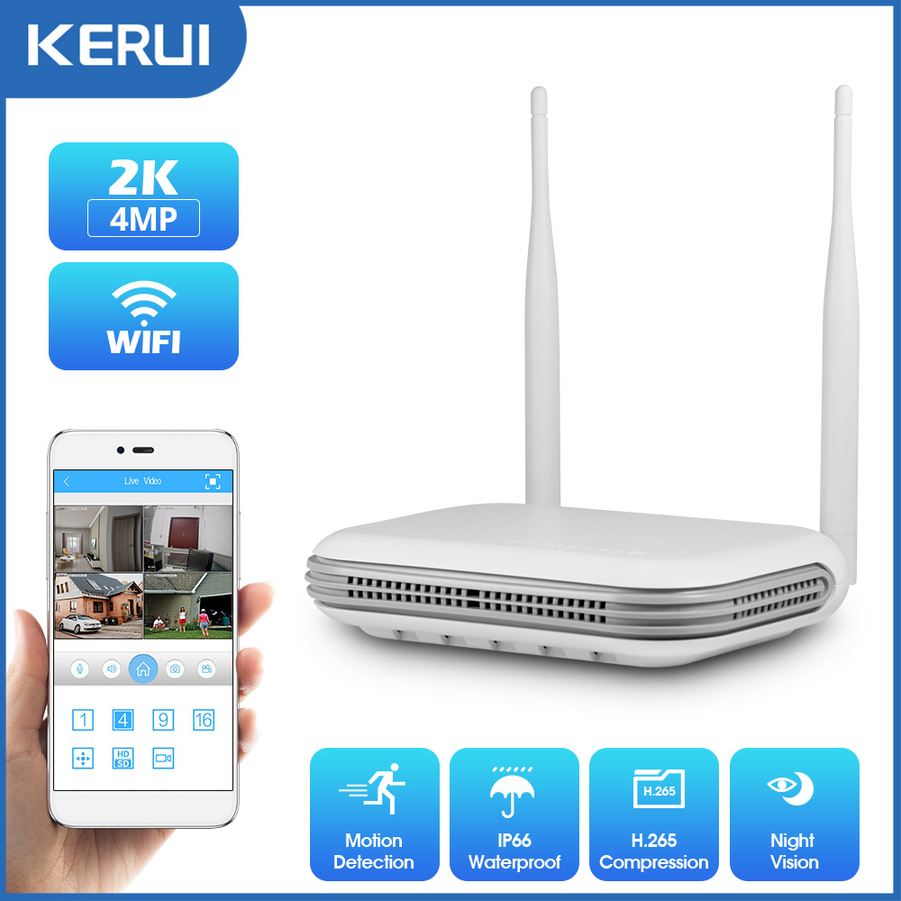 Nvr Kit 8 Channel - KERUI 2K 4MP Açık Full HD