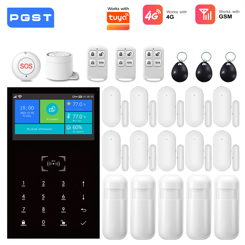 Home Security No Wifi - 4G GSM WiFi Alarm Sistemi Tuya