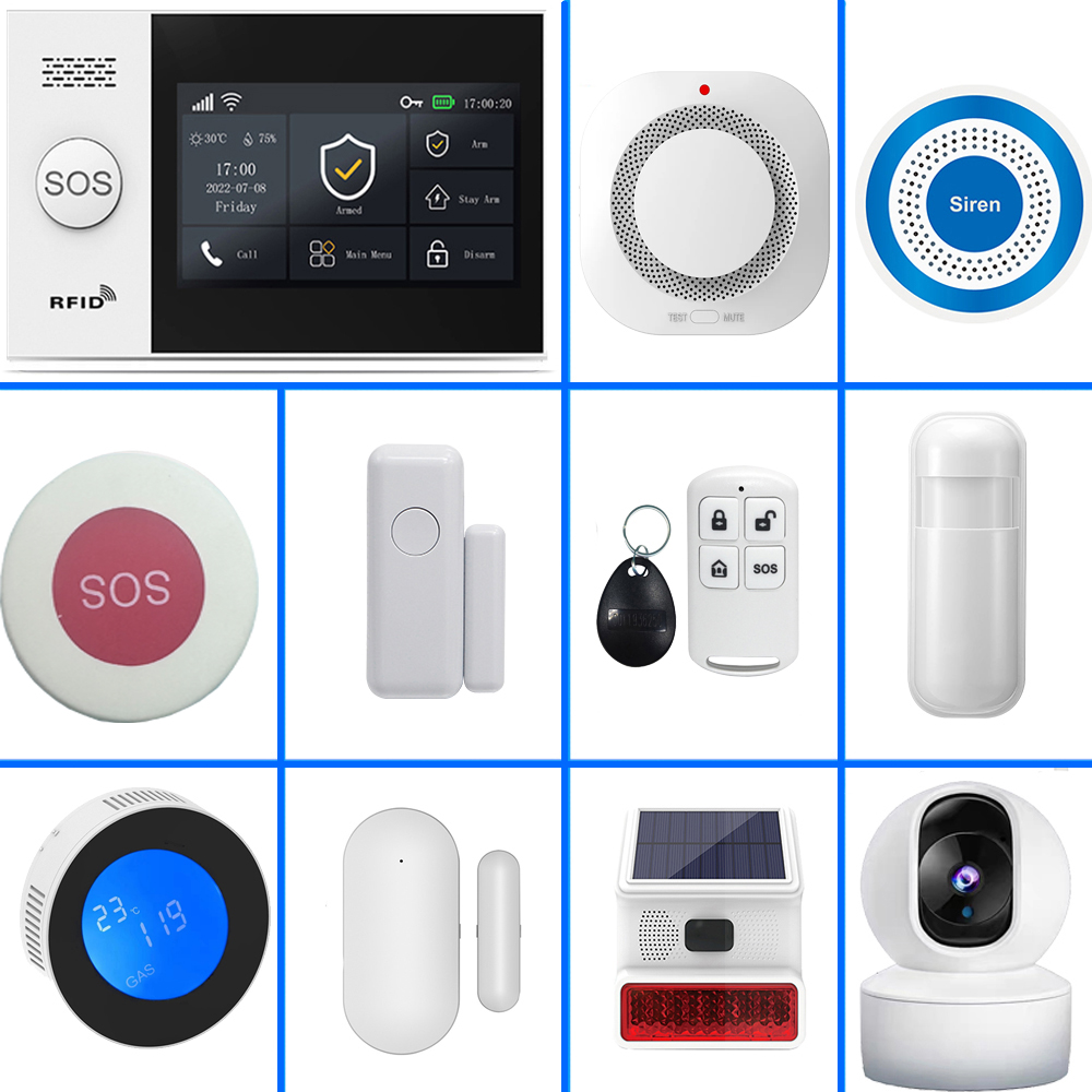 Home Security No Wifi - PGST 4G Tuya Akıllı Ev Alarm