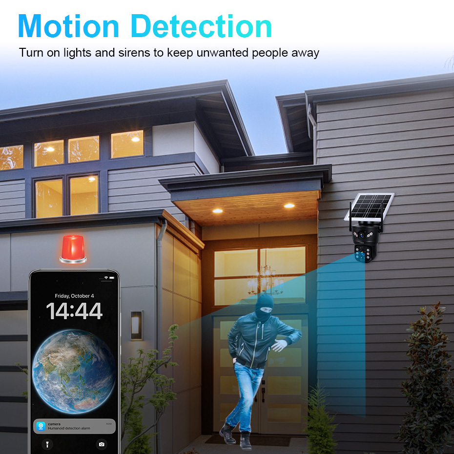 KERUI 6MP 4G SIM WiFi Güneş En - Home Security No Wifi incelemesi ve fiyatı