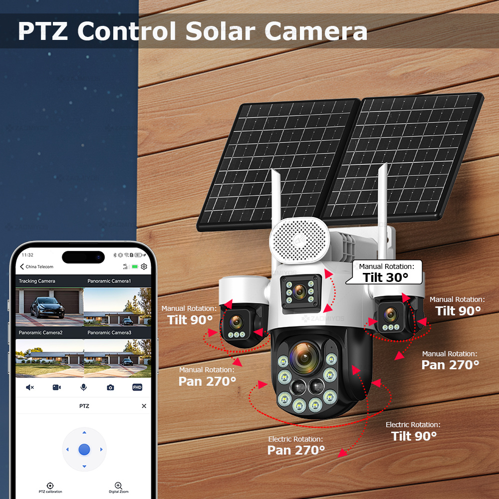 4 Lensli Dış Mekan 360 °   Gün - Home Security Installation incelemesi ve fiyatı