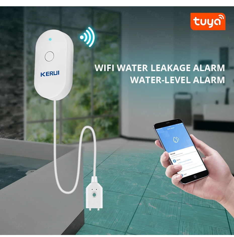 KERUI WiFi Su Sensörü Akıllı E - Home Security Kitchener incelemesi ve fiyatı
