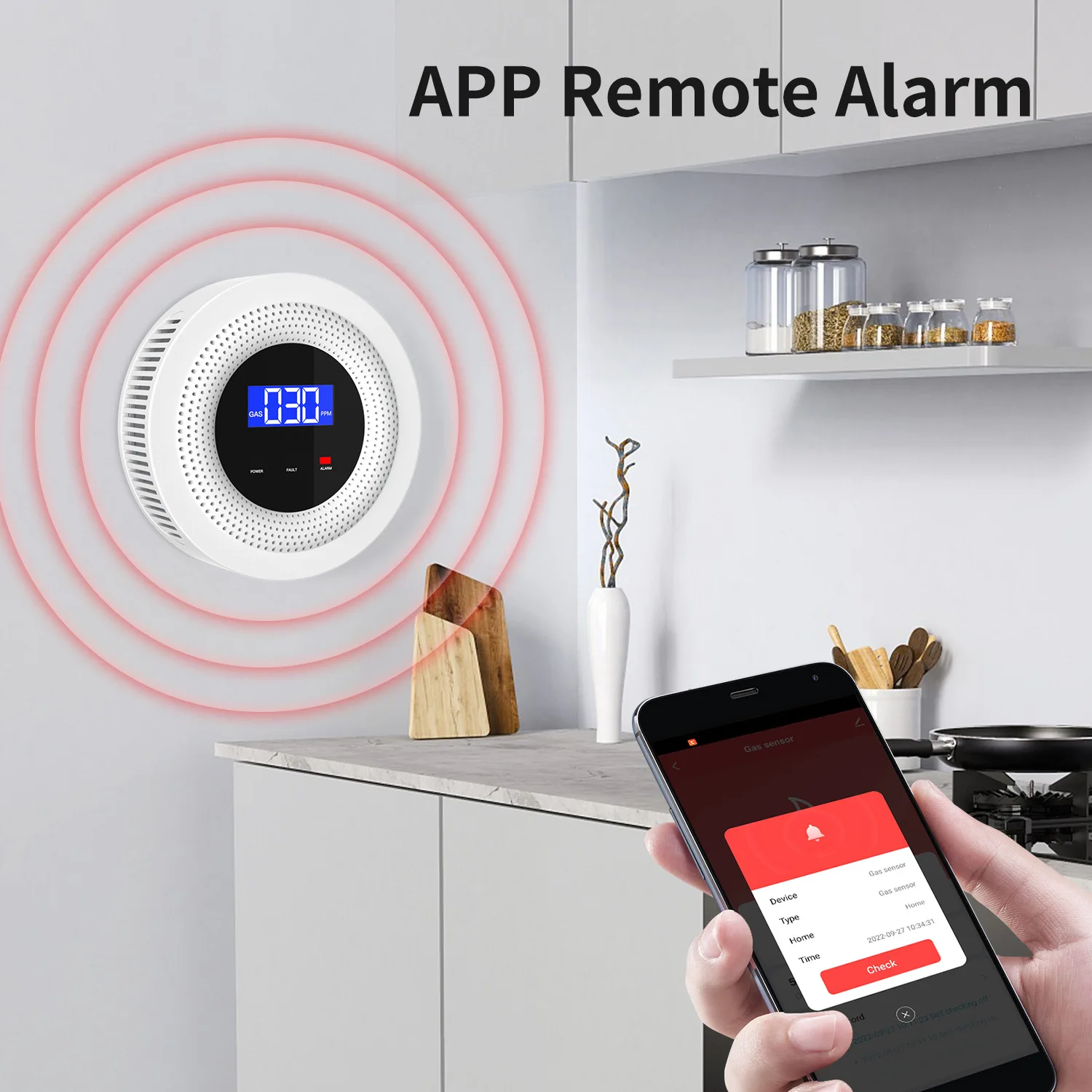 WIFI Gaz Dedektörü Gaz Kaçağı  - Home Security Kitchener incelemesi ve fiyatı