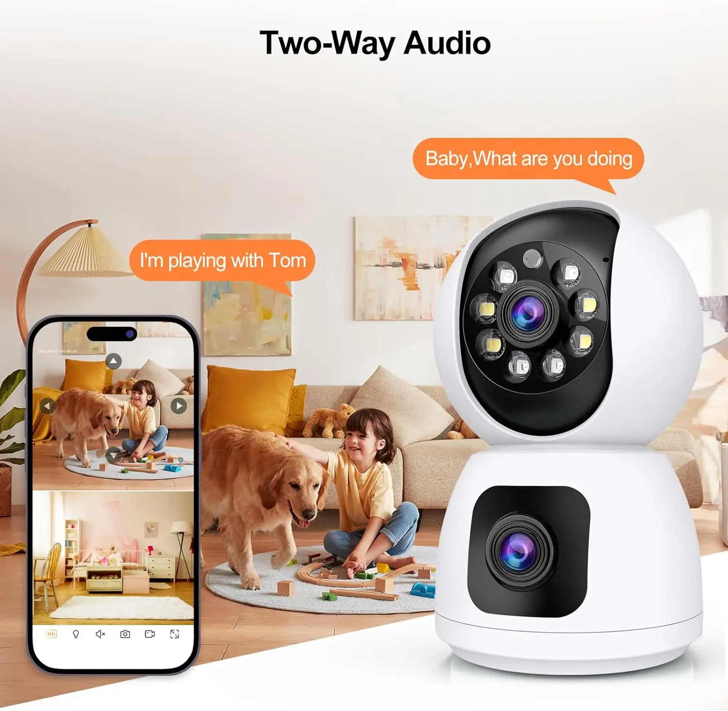 Tuya 4K 8MP HD WiFi Kamera İç  - Home Security Google Camera incelemesi ve fiyatı