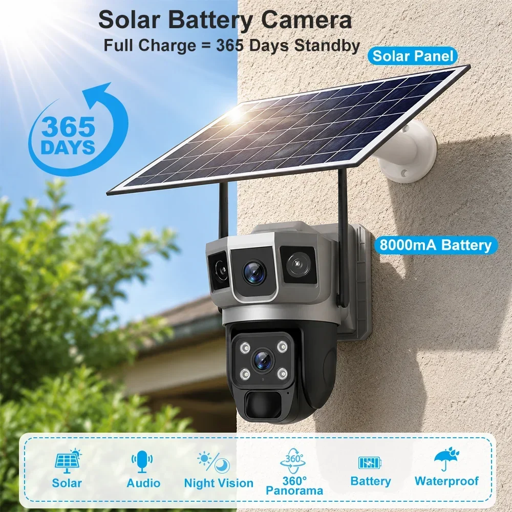 V380 4K 3 Ekranlı 4G Kamera Gü - Home Security Installation incelemesi ve fiyatı