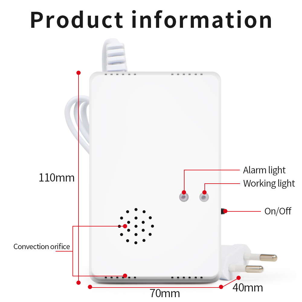 Yanıcı Gaz Alarm Sensörü Gaz K - Home Security Kitchener incelemesi ve fiyatı