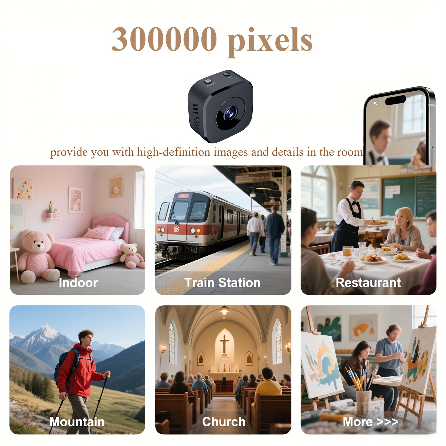 1080P HD Mini WiFi Kamera Kapa - Home Security With Camera incelemesi ve fiyatı