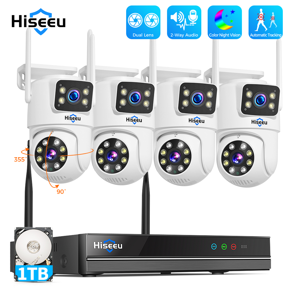Hiseeu 6MP WiFi Çift Lensli Ka - Nvr Kit 8 Channel incelemesi ve fiyatı