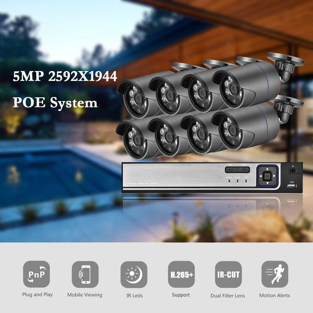 AZISHN H.265 + 8CH 5MP POE güv - Nvr Kit 8 Channel incelemesi ve fiyatı
