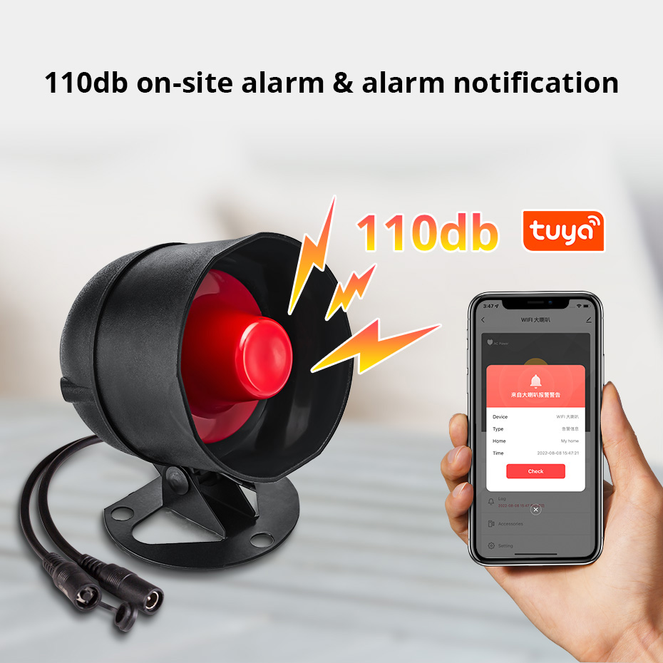 KERUI Tuya WIFI yüksek sesle h - Home Security No Wifi incelemesi ve fiyatı