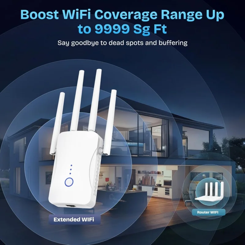 2.4G/5GHz Çift Bantlı WiFi Tek - Home Security And Internet incelemesi ve fiyatı