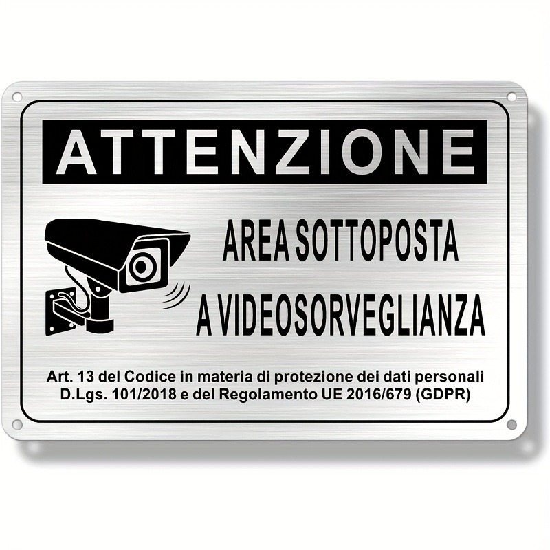 İtalyan Güvenlik Levhası 20X30 - Home Security With Camera incelemesi ve fiyatı