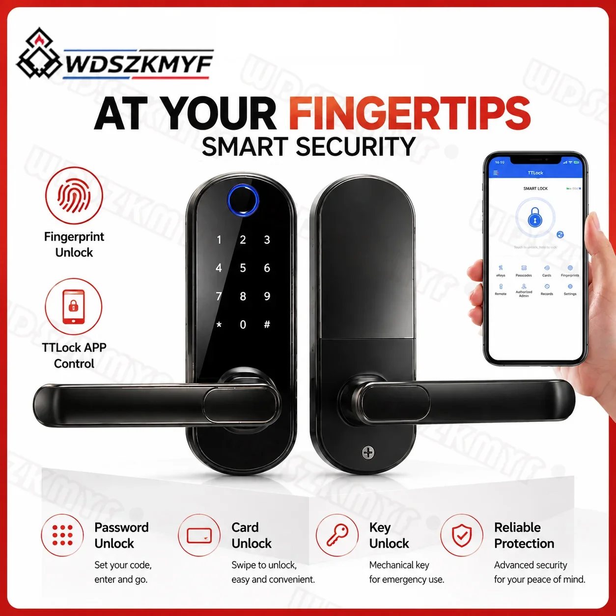 Akıllı Kapı Kilidi Parmak İzi  - Home Security No Wifi incelemesi ve fiyatı
