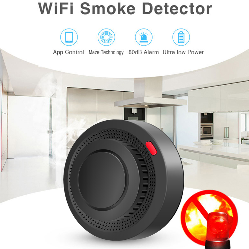2.4G WiFi Duman Dedektörü Kabl - Home Security Kitchener incelemesi ve fiyatı