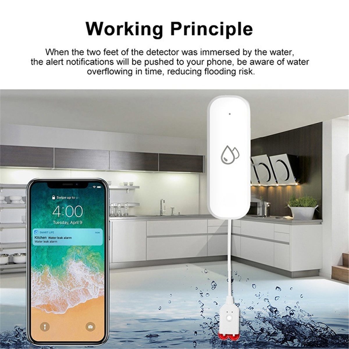 Uyumlu ZigBee Su Sızıntısı Sen - Home Security Usa incelemesi ve fiyatı